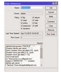 Cara Kirim Backup Mikrotik Otomatis Via Email