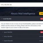 Cara delist IP dari blok RBL  Abusix Mail Intelligence Blacklist