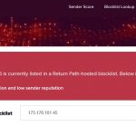 Cara delist IP dari blok Sender Score Reputation Network