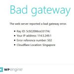 Solusi ketika akses senderscore.org error bad gateway