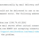 Solusi kirim email error : 554-us3.mx.mailhostbox.com ESMTP not accepting connections - dari cpanel