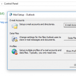 Cara menghapus account email MS outlook supaya bisa fresh seperti ketika masih baru di install