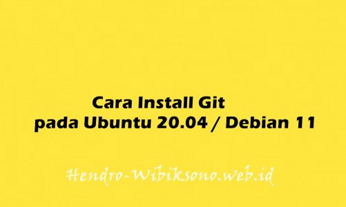 Cara Install Git pada Ubuntu 20.04 / Debian 11