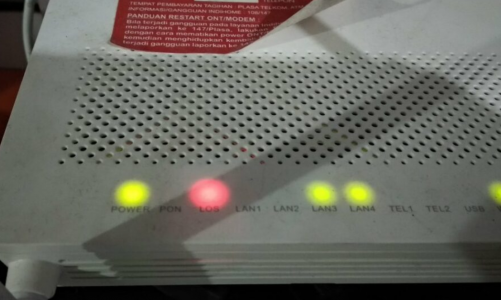 Cara Mengatasi Modem ZTE Indihome LOS Warna Merah