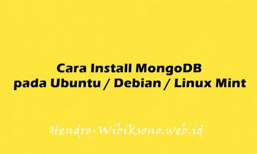 Cara Install MongoDB pada Ubuntu 20.04 / Debian 11 / Linux Mint