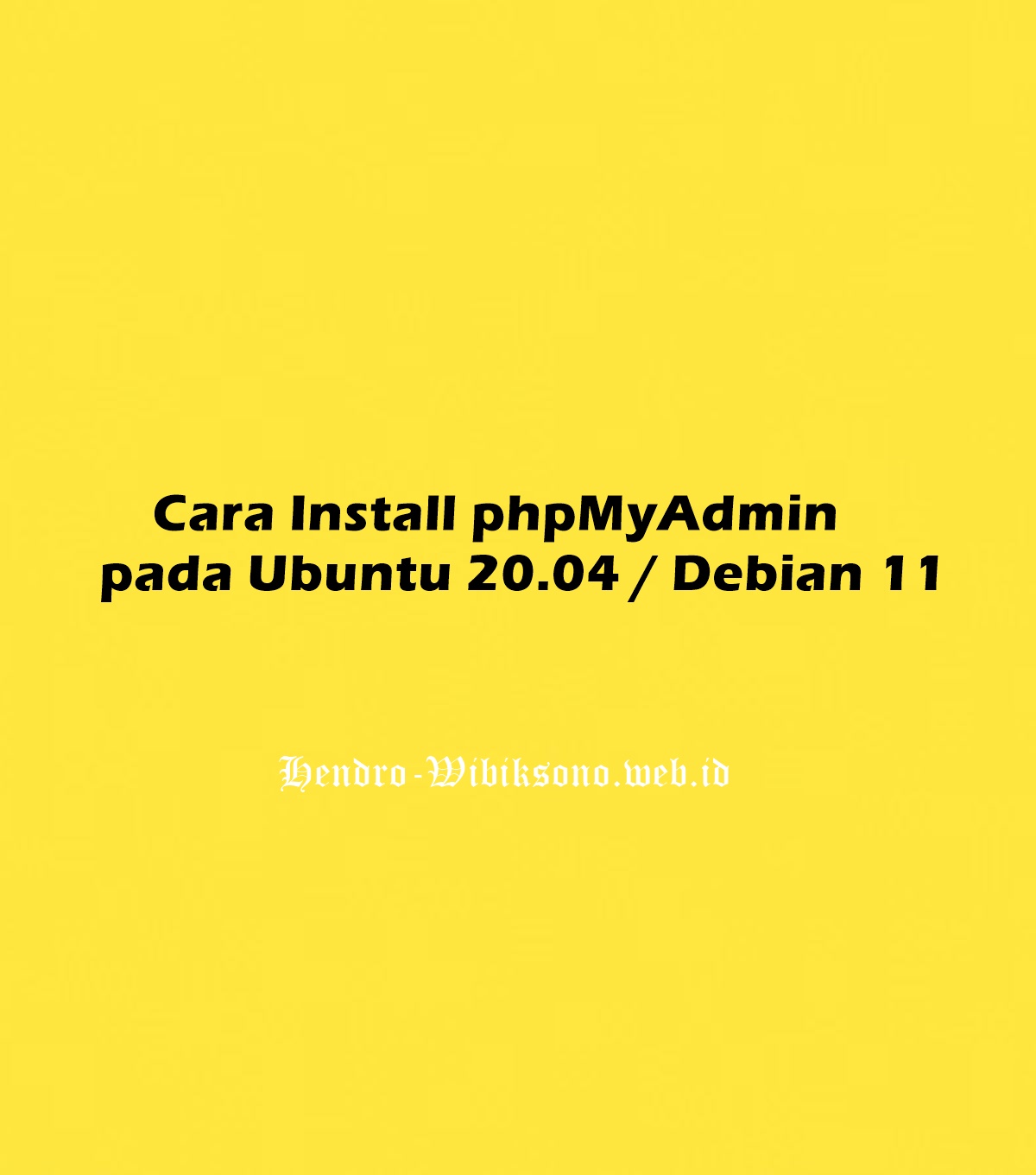install phpmyadmin ubuntu 20