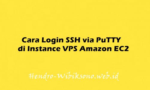Cara Login SSH via PuTTY di Instance VPS Amazon EC2