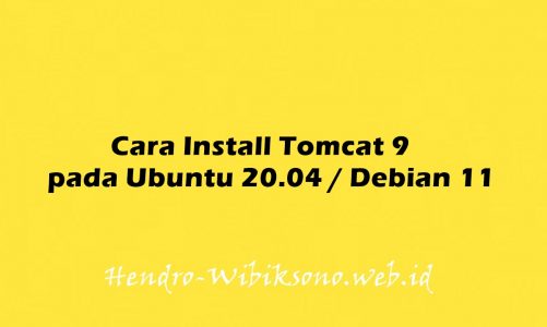 Cara Install Tomcat 9 pada Ubuntu 20.04 / Debian 11