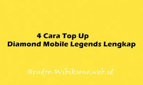 4 Cara Top Up Diamond Mobile Legends Lengkap