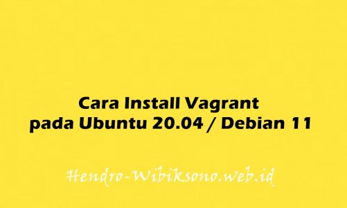 Cara Install Vagrant pada Ubuntu 20.04 / Debian 11