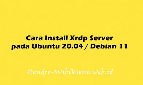 Cara Install Xrdp Server (Remote Desktop) pada Ubuntu 20.04 / Debian 11