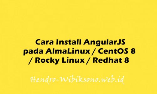 Cara Install AngularJS pada AlmaLinux / CentOS 8 / Rocky Linux / Redhat 8