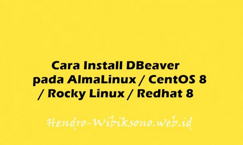 Cara Install DBeaver pada AlmaLinux / CentOS 8 / Rocky Linux / Redhat 8
