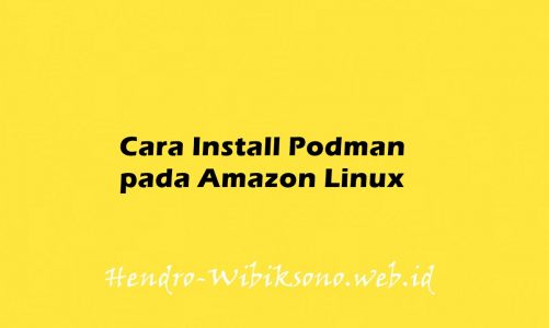 Cara Install Podman pada Amazon Linux