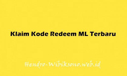 Klaim Kode Redeem ML 10 Desember 2021