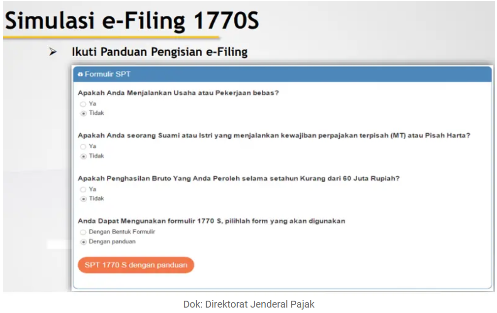 Cara Mengisi Dan Lapor SPT Pajak Online Atau E-Filing 1770 S 2020