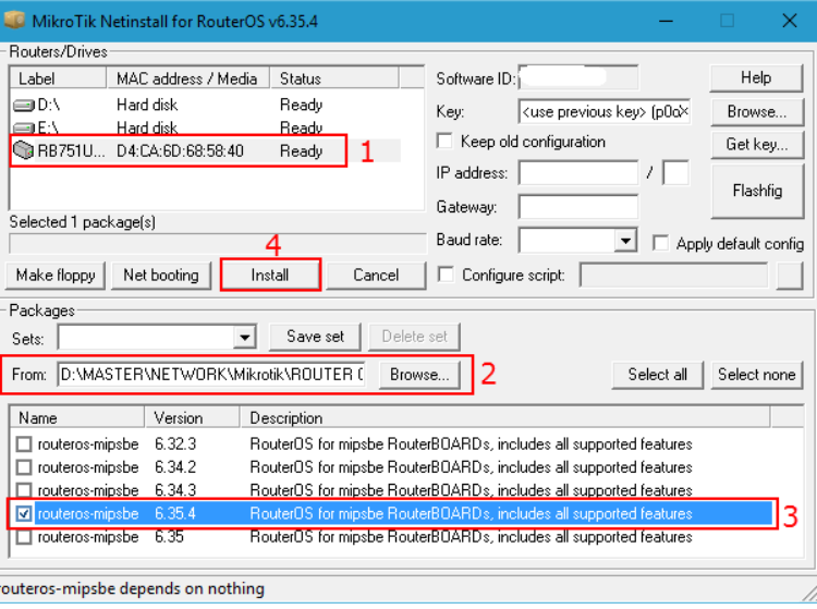 Cara Install Mikrotik Dengan Netinstall