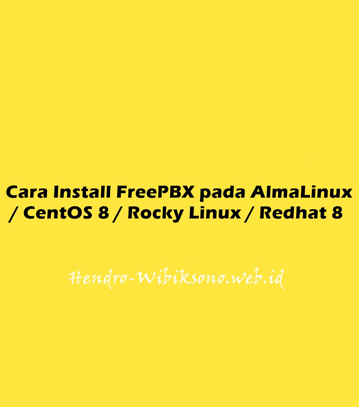 Freepbx установка и настройка centos