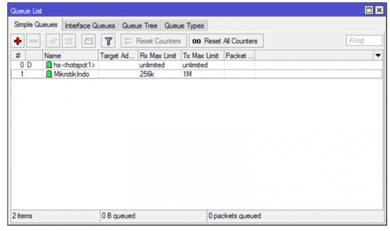 Cara Membatasi (Limit) Bandwidth Mikrotik Dengan Simple Queue Mikrotik