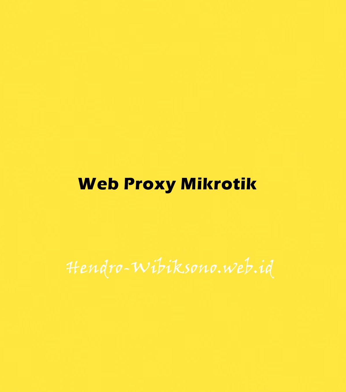 web-proxy-mikrotik