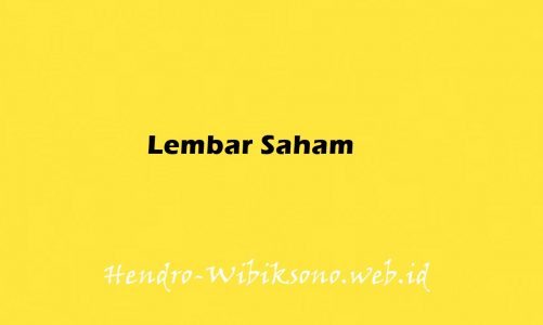 Lembar Saham