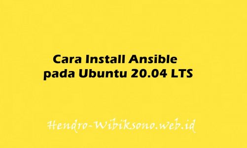Cara Install Ansible pada Ubuntu 20.04 LTS