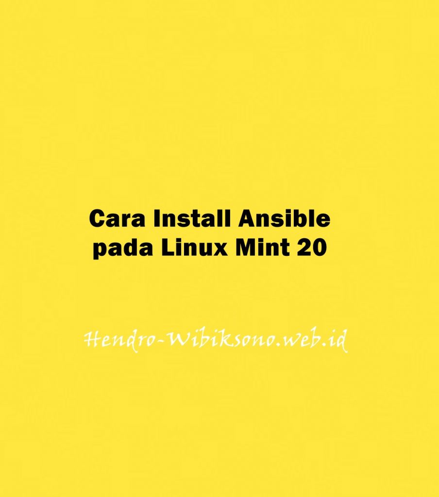 cara-install-ansible-pada-linux-mint-20