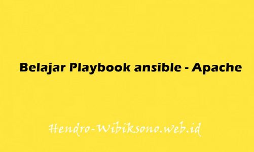 Belajar Playbook ansible – Config Apache