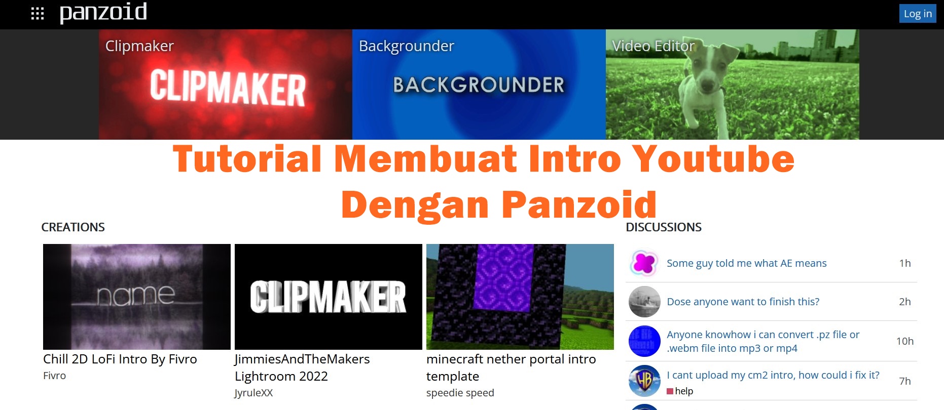 Tutorial Cara Membuat Intro Youtube Dengan