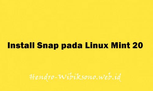 Install Snap pada Linux Mint 20