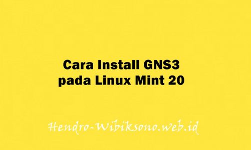 Cara Install GNS3 pada Linux Mint 20