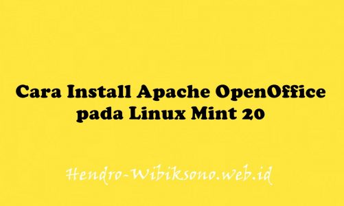 Cara Install Apache OpenOffice pada Linux Mint 20