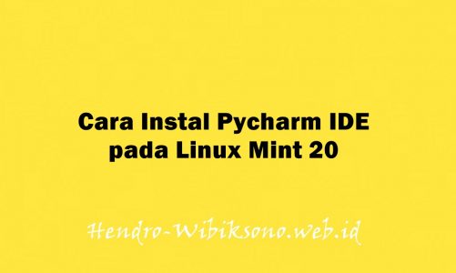 Cara Instal Pycharm IDE pada Linux Mint 20