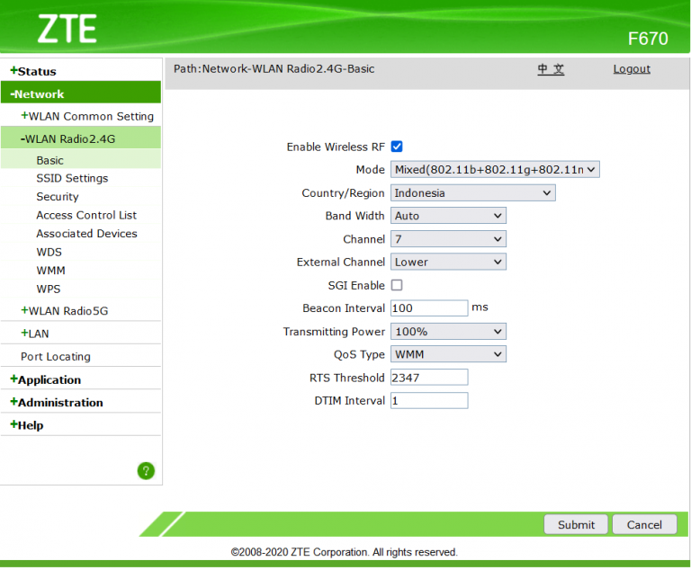 Cara Setting Wifi (SSID) Modem ZTE Indihome