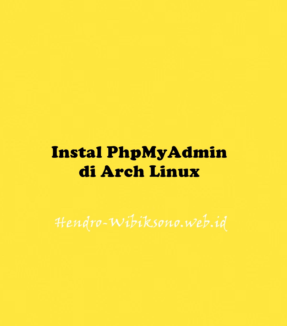 instal-phpmyadmin-di-arch-linux