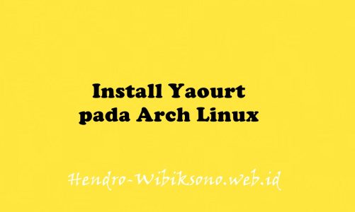 Install Yaourt pada Arch Linux