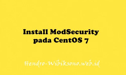 Install ModSecurity pada CentOS 7