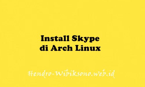 Install Skype di Arch Linux