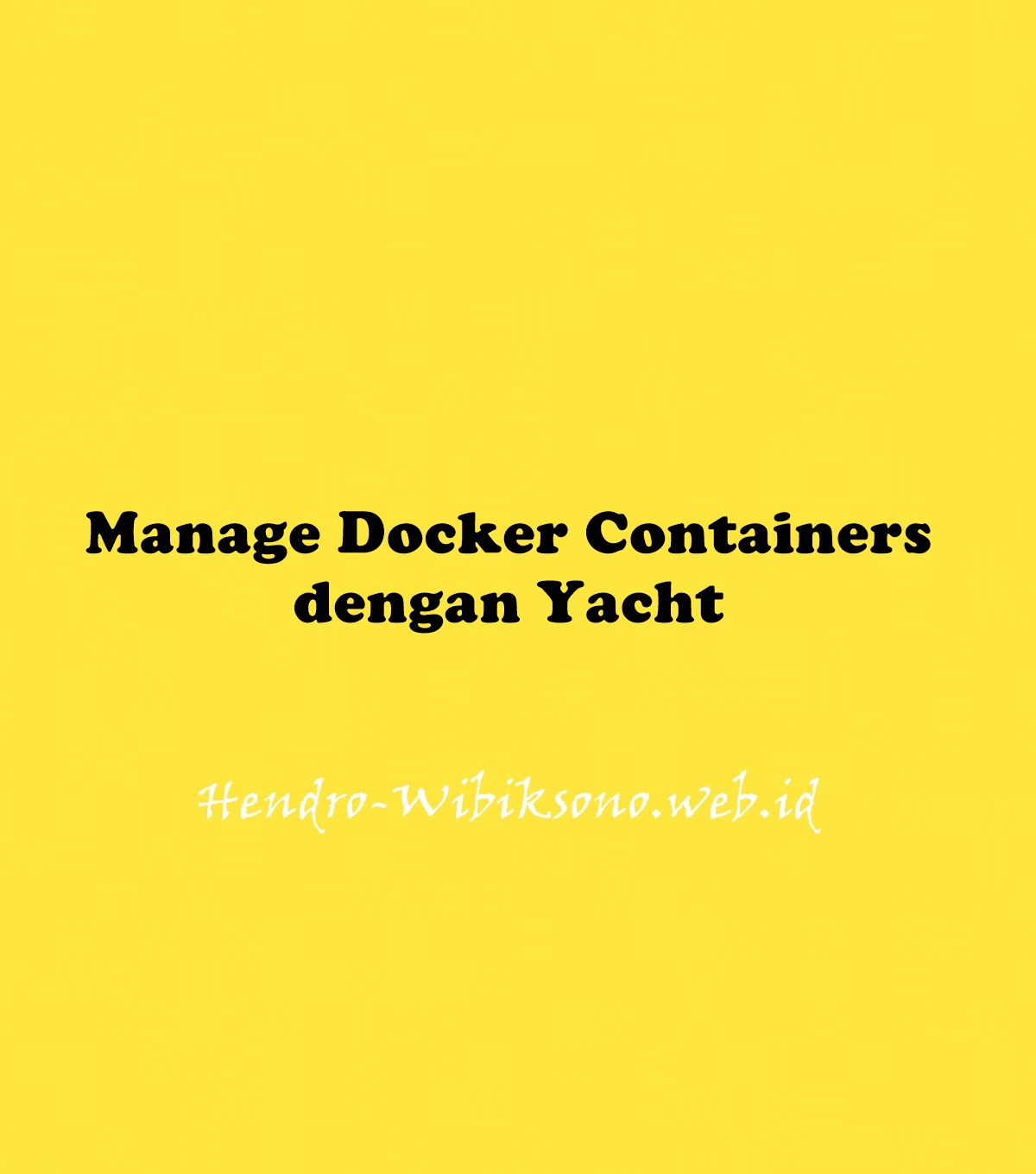 yacht docker reddit