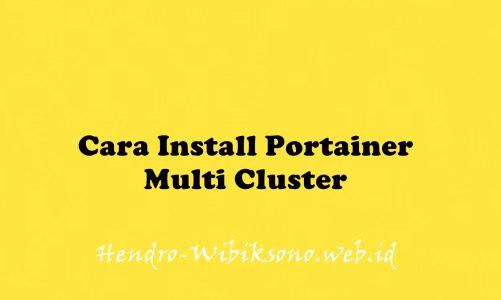Cara Install Portainer Multi Cluster