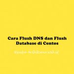 Cara Flush DNS dan Flush Database di Centos