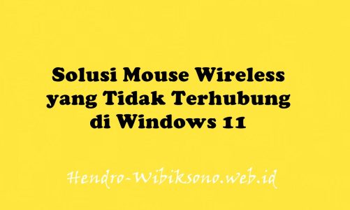 Solusi Mouse Wireless yang Tidak Terhubung di Windows 11
