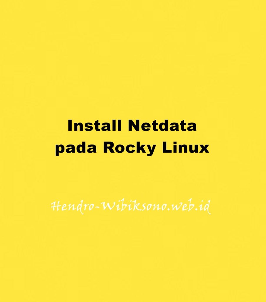 install-netdata-pada-rocky-linux