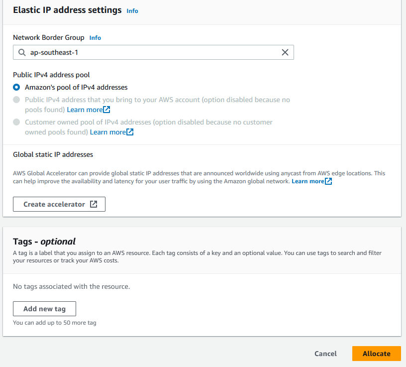 Cara Setup IP Public Static Pada EC2 AWS