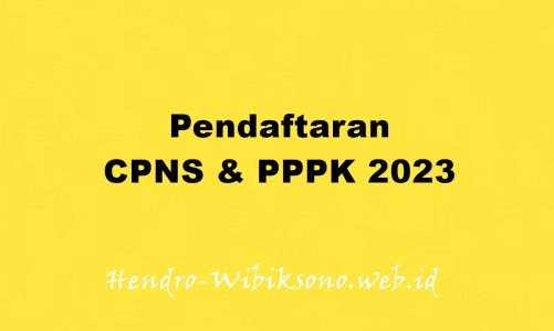 Pendaftaran CPNS & PPPK 2023