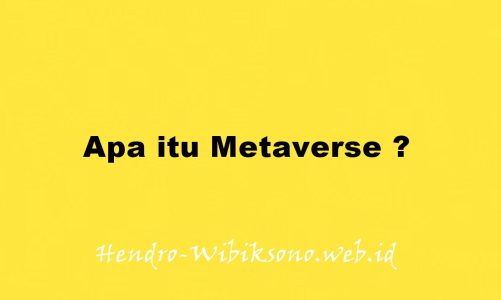 Apa itu Metaverse ?