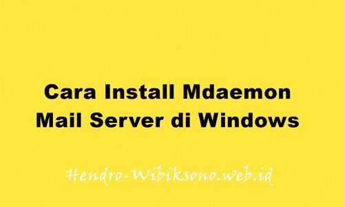 Cara Install Mdaemon Mail Server di Windows