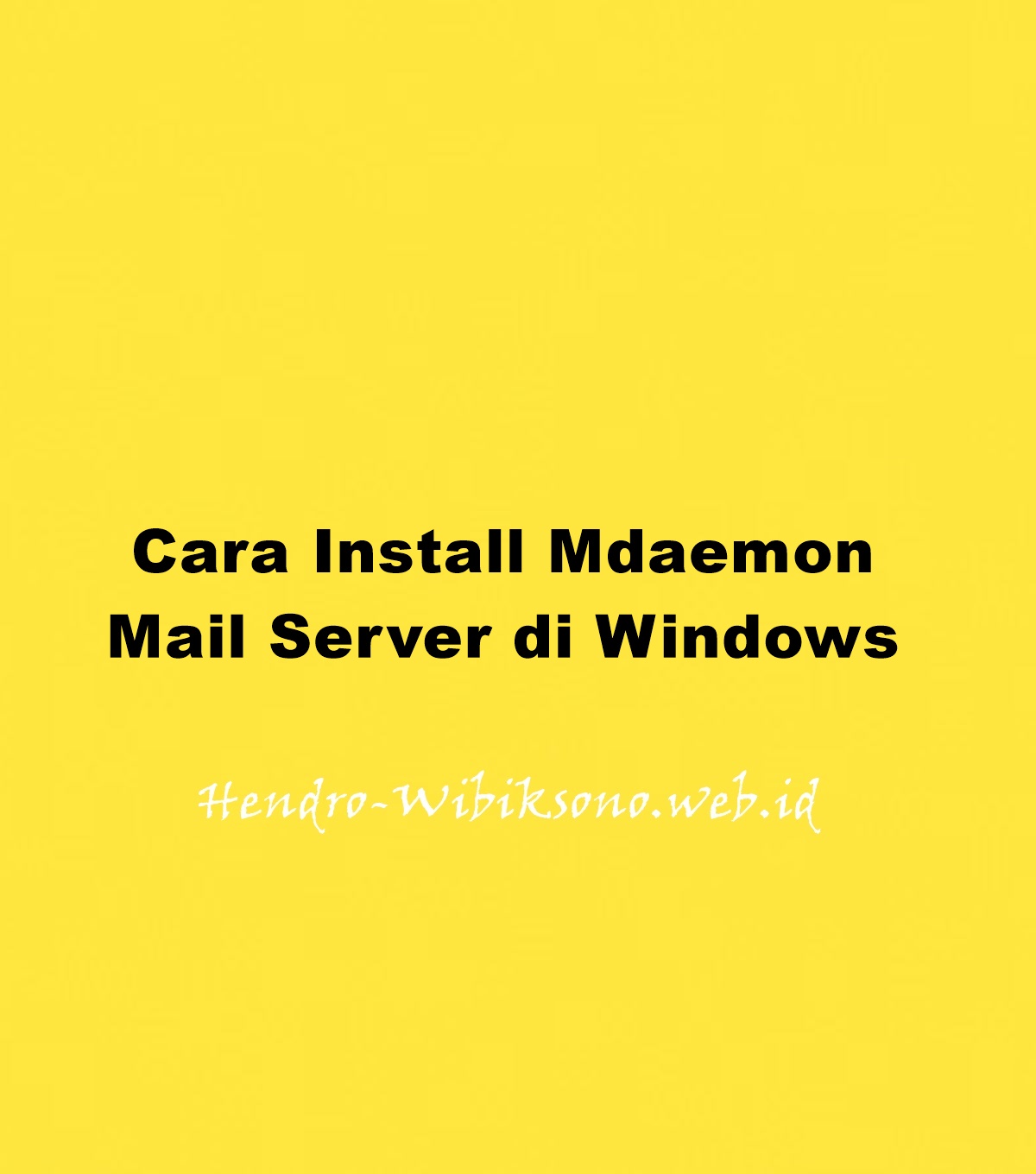 install mdaemon mail server