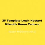 25 Template Login Hostpot Mikrotik Keren Terbaru