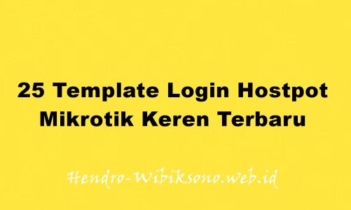 25 Template Login Hostpot Mikrotik Keren Terbaru